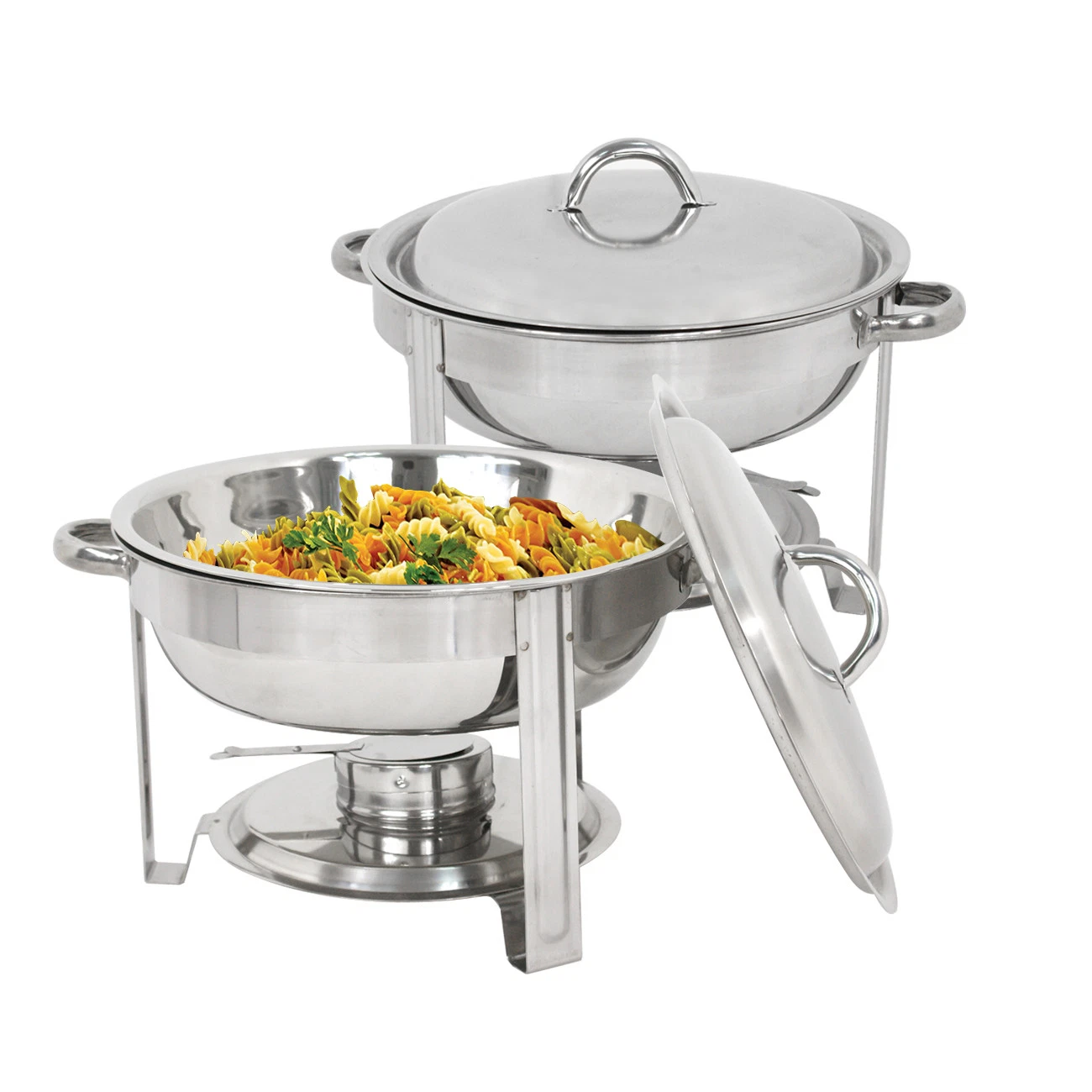 2-Pack Stainless Steel 5 QT Chafing Dish Party Pack