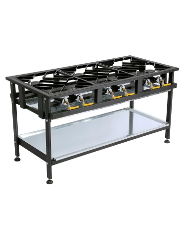 ANVIL 6-Burner Commercial Boiling Table (Staggered)