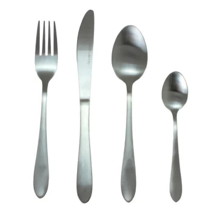 CASA Siena 16Pc Matte Stainless Steel Cutlery Set