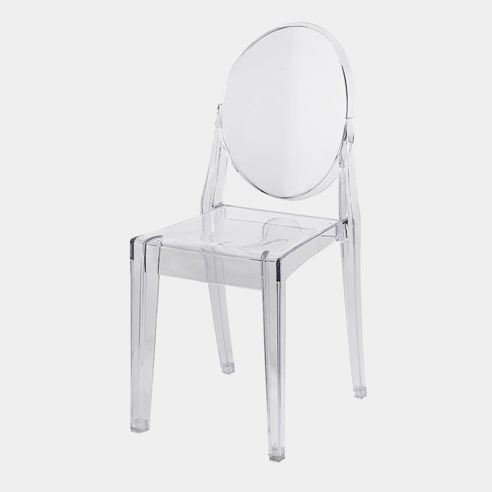 Acrylic Armless Ghost Chairs for sale