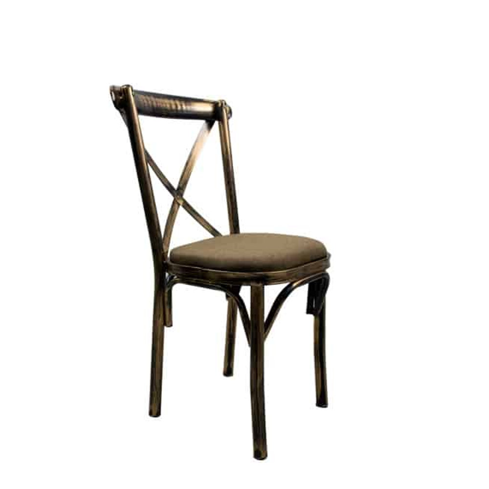 Crossback Metal Chair