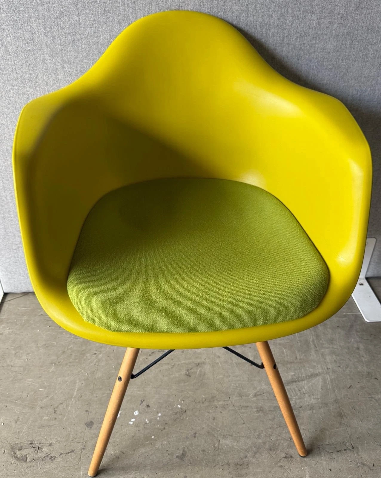 Eames RE DAW Designer Armchair with Wooden Base