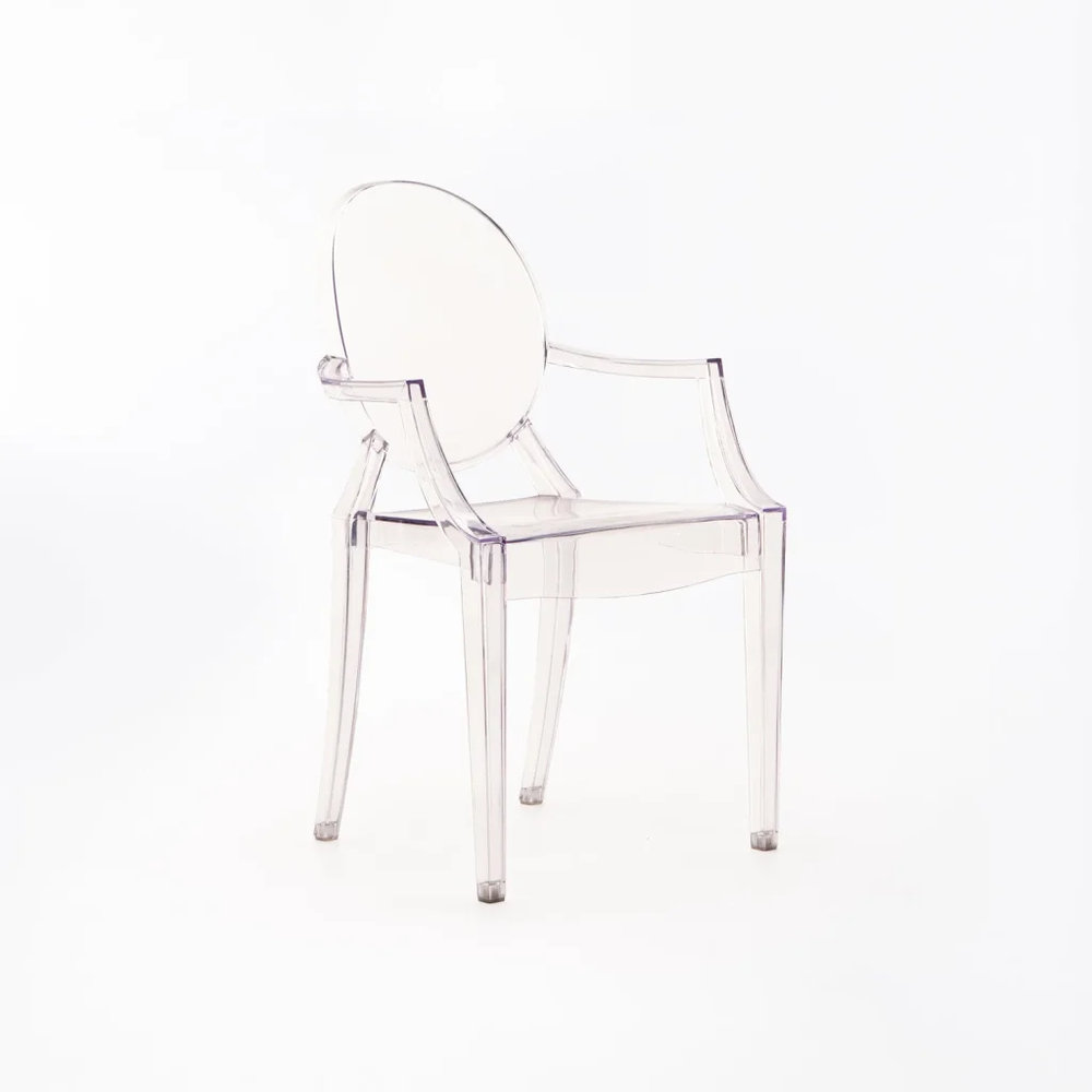 Ghost chair with arms