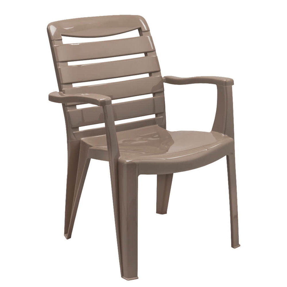 Mia High Back Chair – Cappuccino