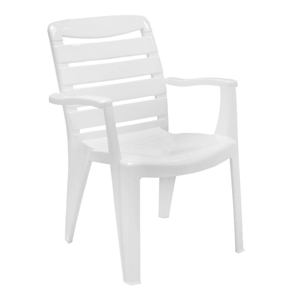 Mia High Back Chair-White