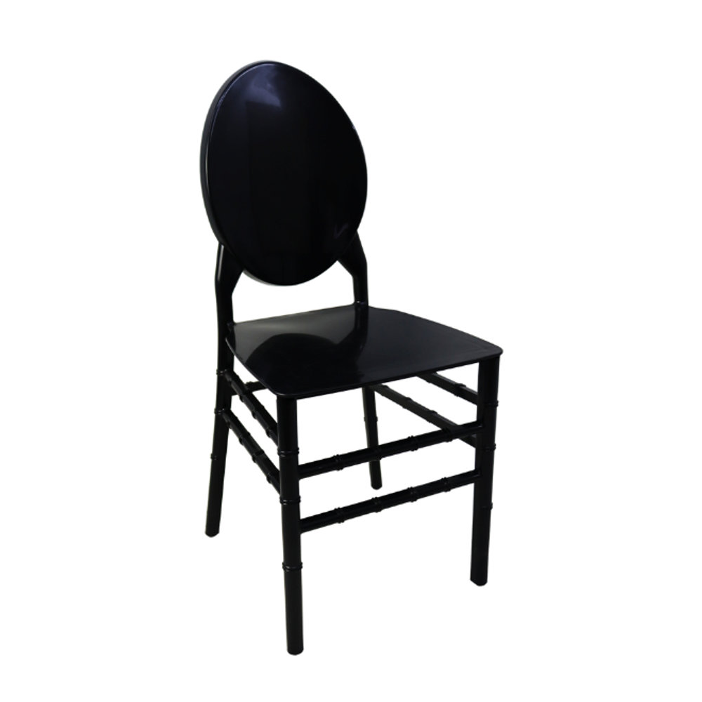 Oval Back Resin Chair