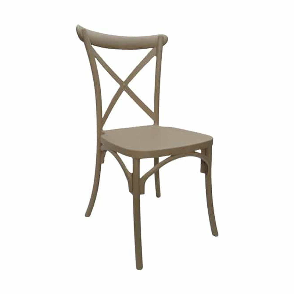 Plastic Cross-back Chair