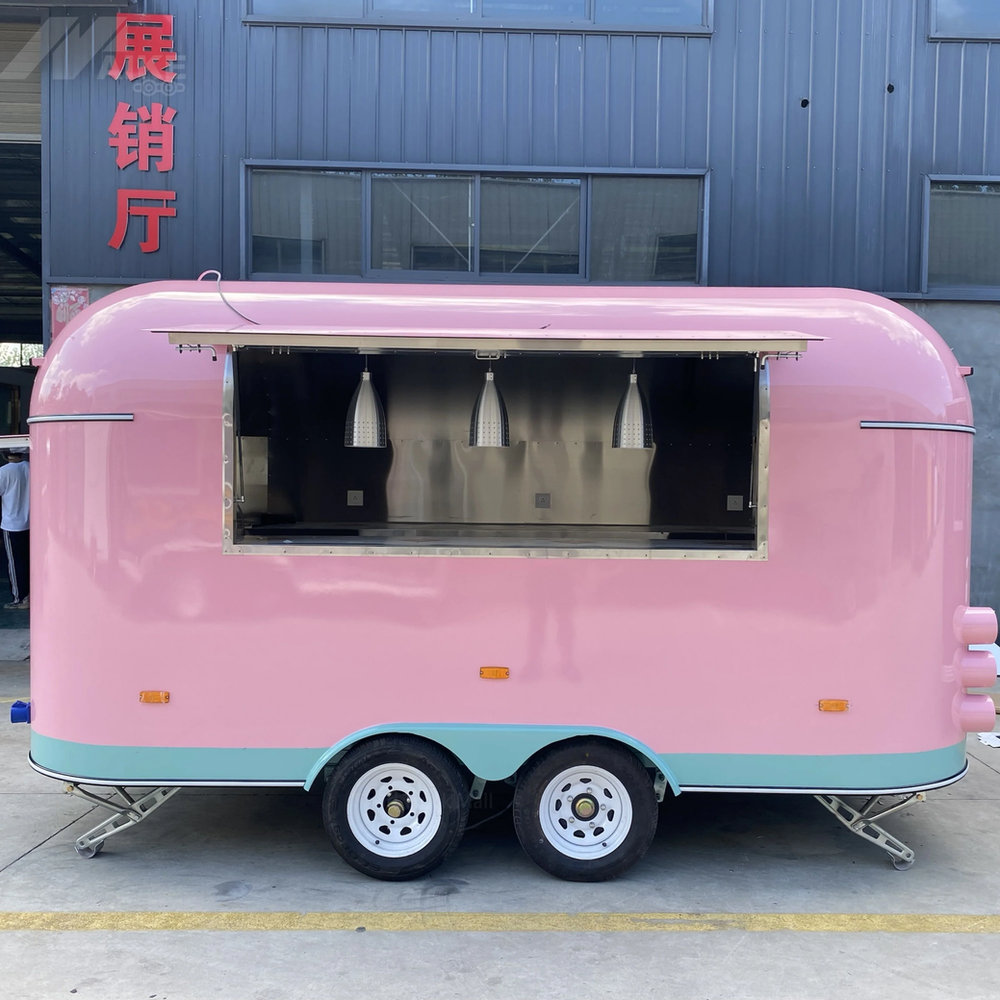 Pink Catering Food Trailer Mobile Dessert & Coffee Bar