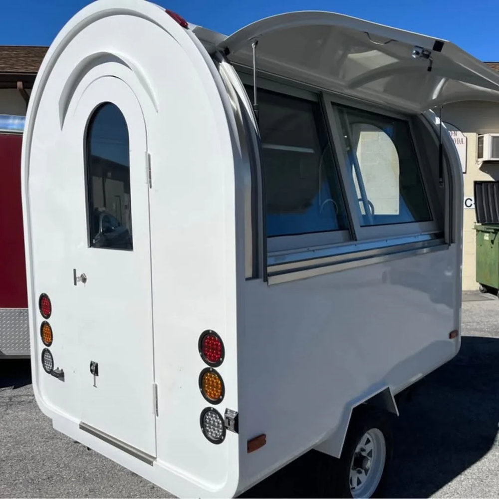 Small Retro Style Food Trailer Mini Mobile Kitchen