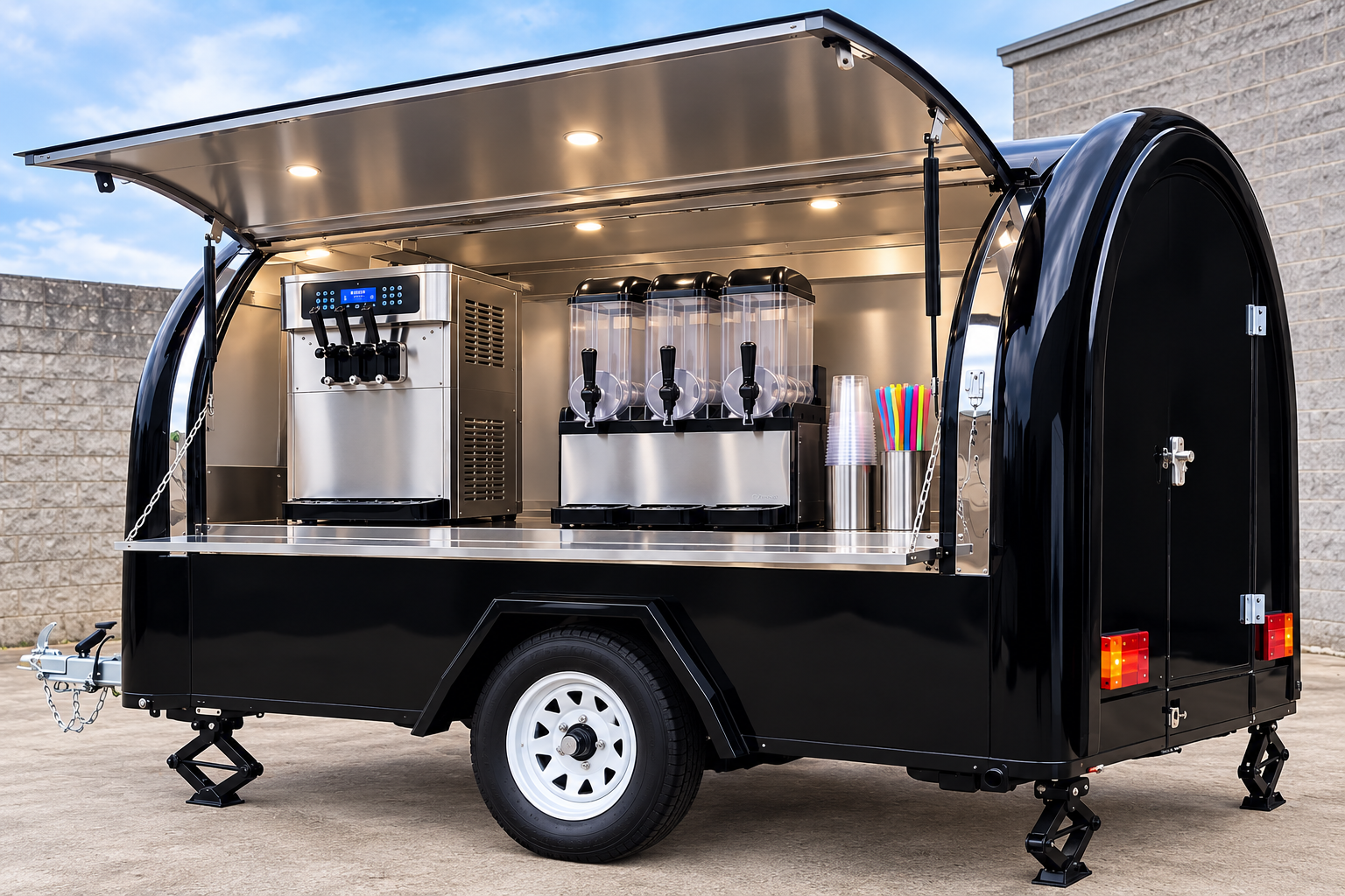 Mini Mobile Ice Cream & Slush Trailer
