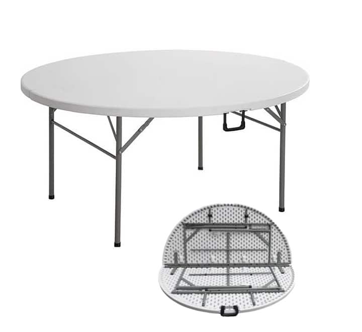 Round Folding Table 1.6m (8-10 Seater)