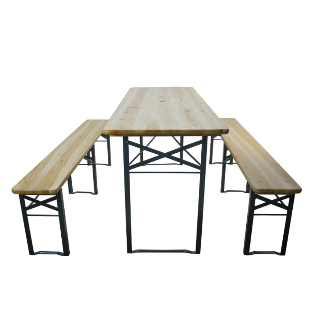 Wooden Table and Bench Set